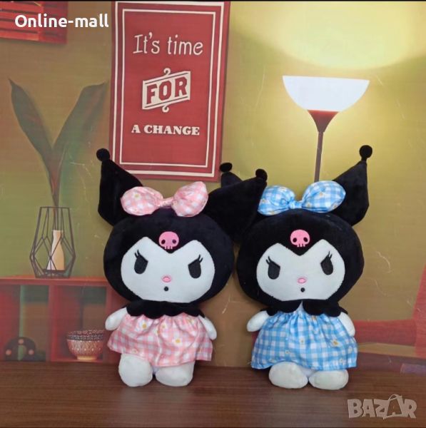 Плюшена играчка Hello Kitty Kuromi, Плюшено коте Кити Куроми, снимка 1