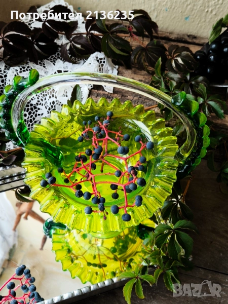 Купа/кошница цветно стъкло , снимка 1