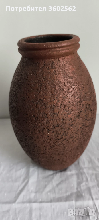 декоративна студийна керамична ваза-лава ефект, снимка 1