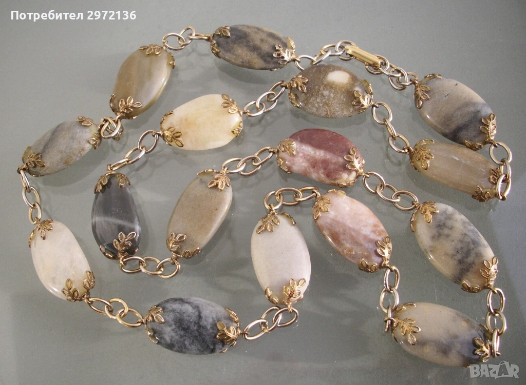 Гердан огърлица колие африкански ахат, снимка 1