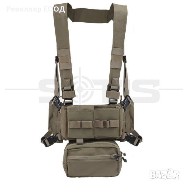 ТАКТИЧЕСКА ЖИЛЕТКА PMC MICRO D CHEST RIG – GREEN, снимка 1