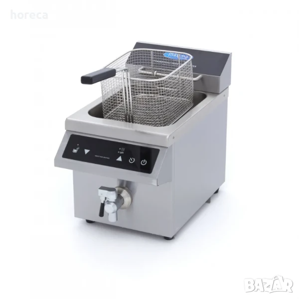 Индукционен фритюрник 8 литра - LED дисплей, студена зона и таймер, снимка 1