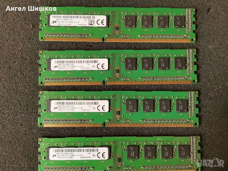 RAM Рам памет Micron 4x4GB 16GB DDR3 1600MHz , снимка 1