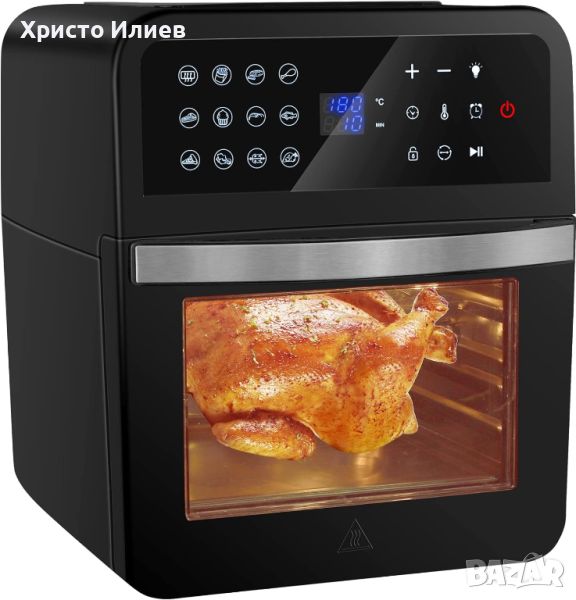 Фритюрник с горещ въздух Фурна Air fryer ЕЪР ФРАЙЪР Ultratec 12 литра 1700W, снимка 1