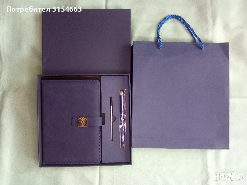 Подаръчен комплект тефтер и химикалка , снимка 1