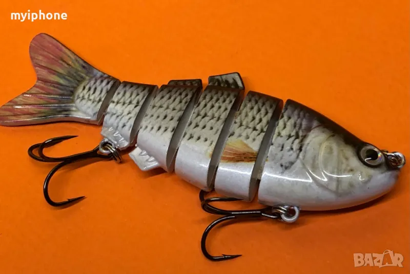 VTAVTA 10/14 см потъващи воблери Риболовни примамки Съединена Crankbait Swimbait 8-сегментна твърда , снимка 1