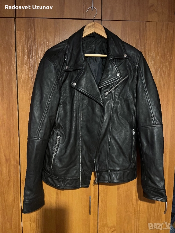 Рокерско яке естествена кожа, снимка 1