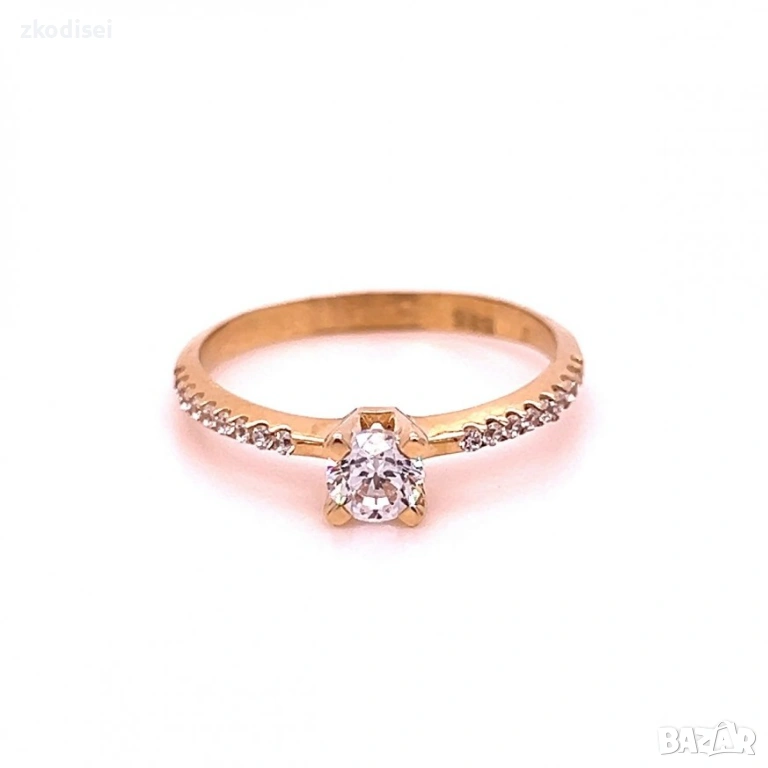 Златен дамски пръстен 1,72гр. размер:53 14кр. проба:585 модел:34546-1, снимка 1