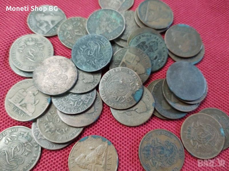 Стари медни монети от Белгия, снимка 1