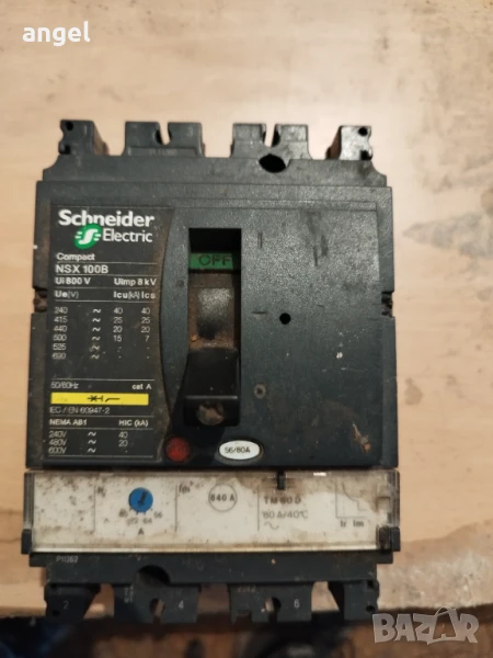 Автоматичен прекъсвач 56/80 А, снимка 1
