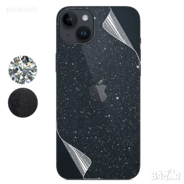 Хидрогел Протектор SAMURAI Silver Diamond за IPhone 14 Plus, back cover, снимка 1