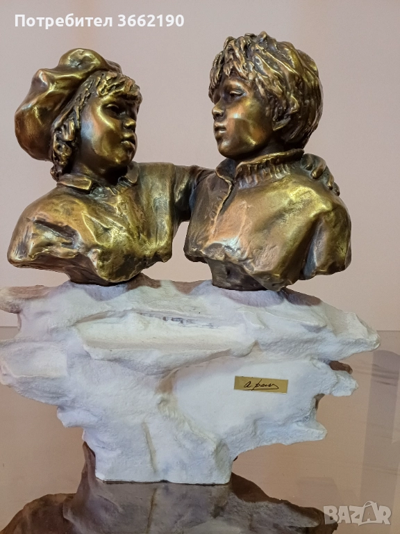 Бронзов бюст, снимка 1