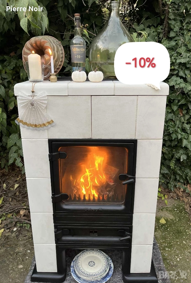 Кахлена / керамична печка на дърва , снимка 1