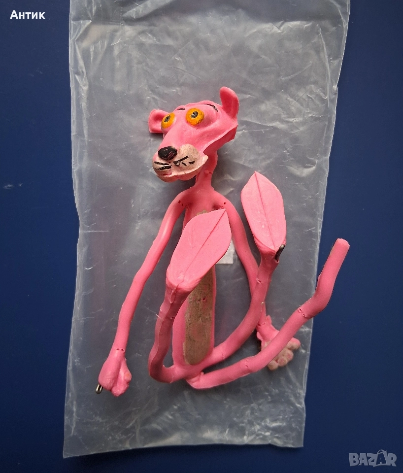 Стара Гумена Фигура Играчка Пинко от Соца '70 те год., снимка 1
