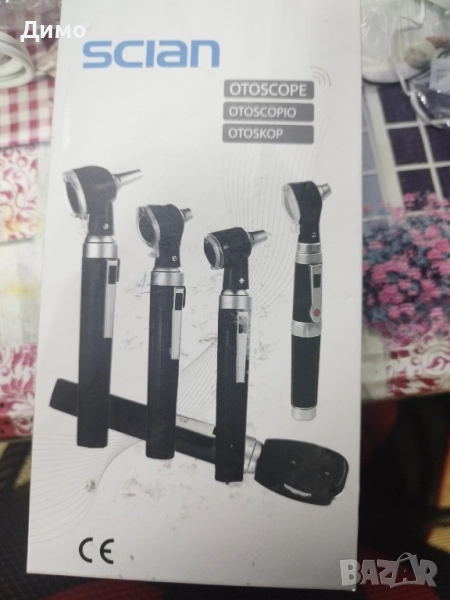 Отоскоп Scian за уши със светлина, детектор за ушни инфекции, джобен инструмент за проверка на ушите, снимка 1