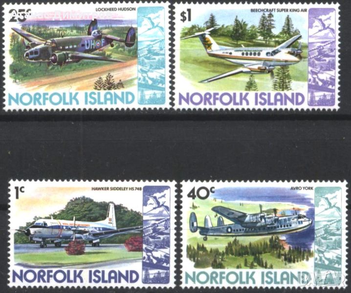 Чисти марки Авиация Самолети 1980 от Остров Норфолк, снимка 1