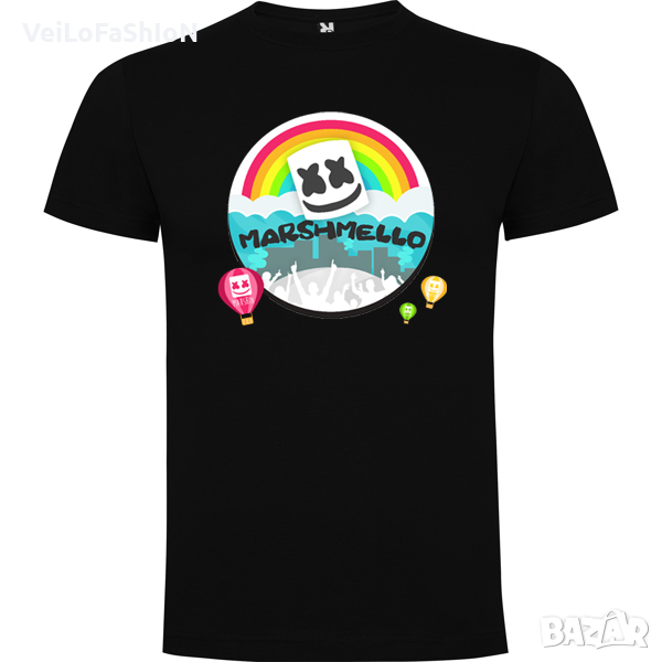 Нова мъжка тениска с Маршмело (Marshmello) Американски музикант и DJ, снимка 1