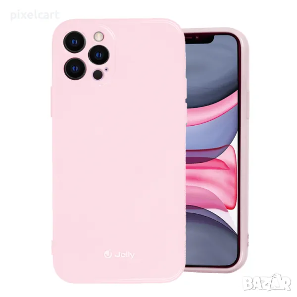 Силиконов калъф Jelly Case за iPhone 14 Pro Max, Светло розов, снимка 1