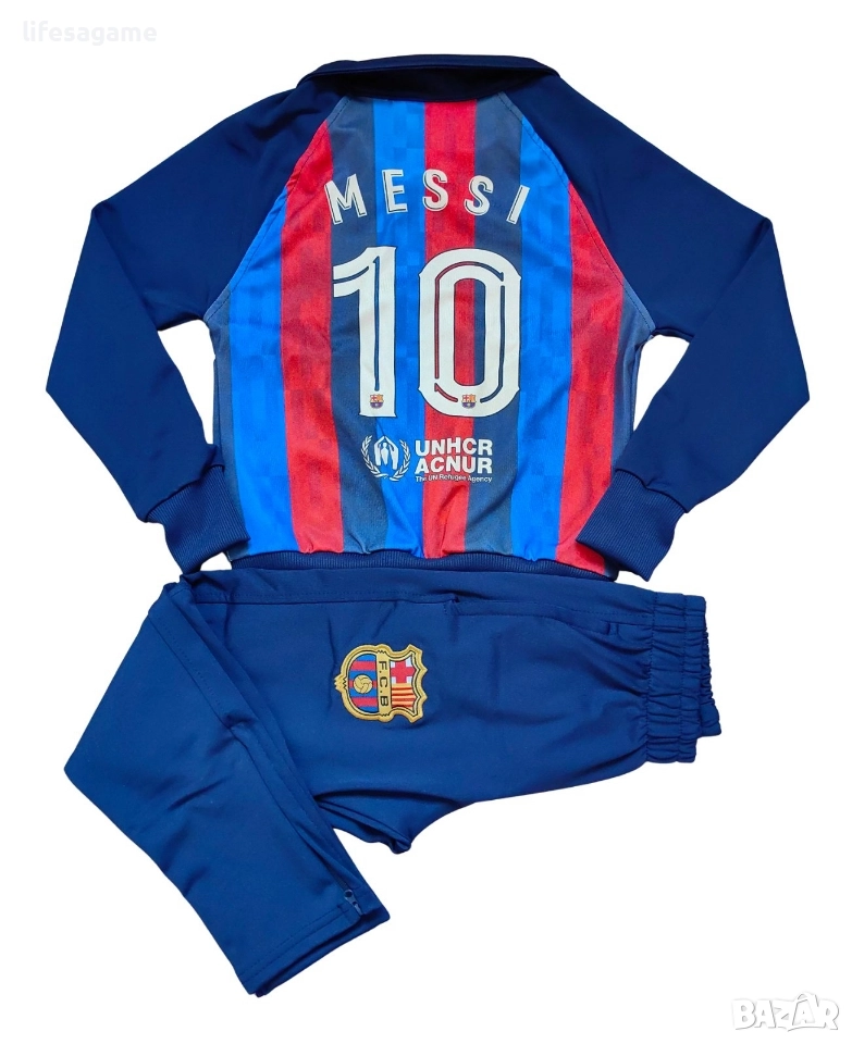 Детско - юношески анцуг футболен комплект Барселона  Меси екип Barcelona Messi, снимка 1
