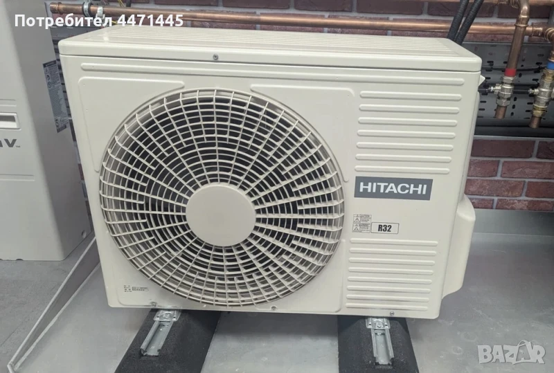 Термопомпа Hitachi Yutaki S Combi 6kw въздух-вода вграден бойлер 220л, снимка 1