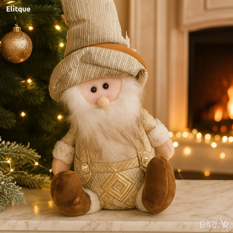 Декоративна фигурка на джудже – Идеалният акцент за зимната украса, снимка 1