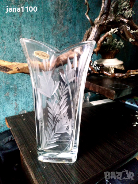 Кристална ваза Арт Деко , снимка 1