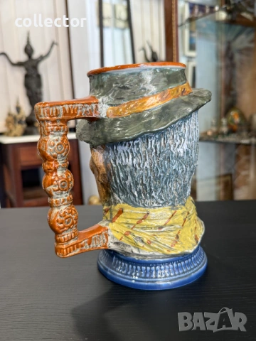 Винтидж италианска халба „Характер“ – S. Orvis. №7908, снимка 4 - Антикварни и старинни предмети - 53664122