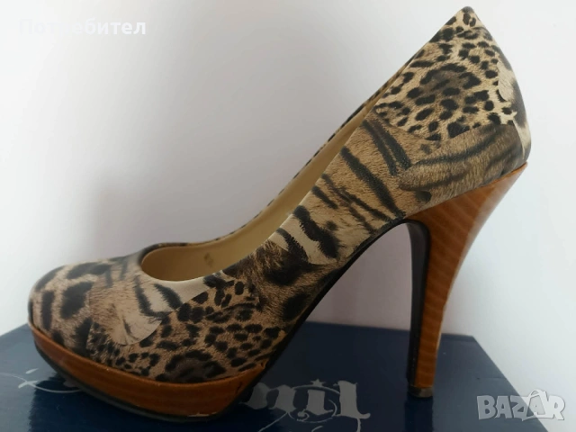 Дамски затворени обувки на ток номер 39, снимка 2 - Дамски обувки на ток - 32703180