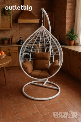Градинска висяща люлка тип гнездо,яйце–Промоция!