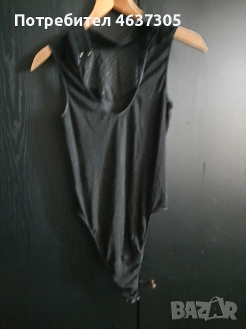 марково черно боди от кадифе, снимка 2 - Бельо - 53298523