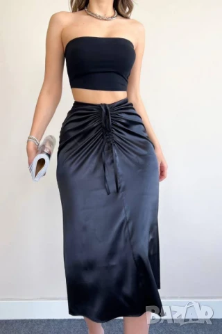 Сатенена пола , снимка 2 - Поли - 50452660