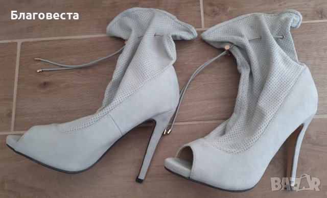 Боти на висок ток , снимка 2 - Дамски боти - 52352707