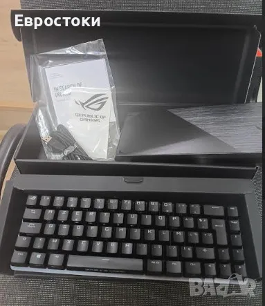 Механична клавиатура ASUS ROG Falchion Ace, USB кабелна RGB клавиатура, механични суичове ROG NX Red, снимка 10 - Клавиатури и мишки - 48695903