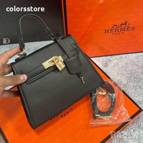 Черна чанта Hermes-GG49da, снимка 2 - Чанти - 46416019