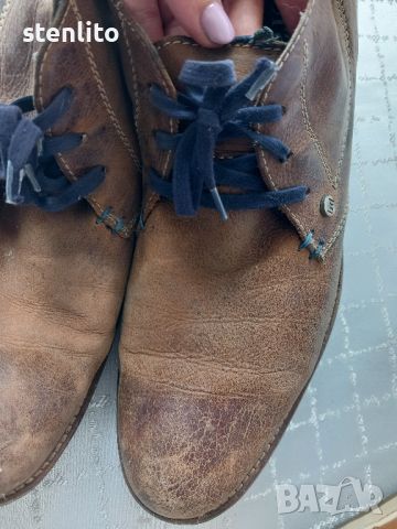 Мъжки обувки BRAEND естествена кожа № 43, снимка 2 - Ежедневни обувки - 45490946
