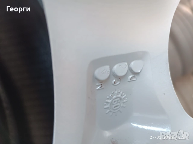 4бр.алуминиева джанта 15 цола за Skoda 5x100, снимка 7 - Гуми и джанти - 53666450