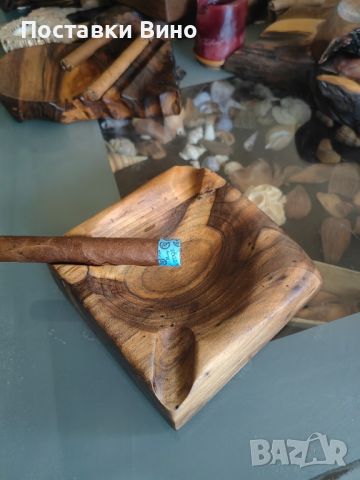 Дървен пепелник за пури, снимка 6 - Други - 46260927