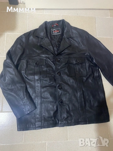 Кожено яке естествена кожа 3XL, снимка 3 - Якета - 53208010