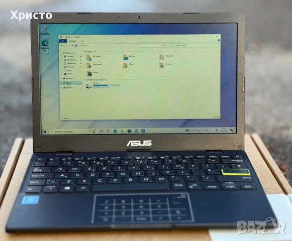 Компактен лаптоп ASUS E210MA, 4GB RAM, 64GB, 11.6” , снимка 4 - Лаптопи за работа - 53887701