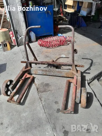 Количка за сваляне на джанти с гуми., снимка 1