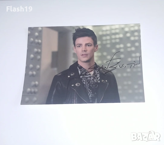 ⚡️ Личен автограф Грант Гъстин (Grant Gustin) - The Flash (Светкавицата) ⚡️, снимка 2 - Колекции - 53714142