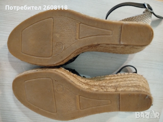 Сандали FABIOLAS – на платформа, еспадрил, №40, снимка 5 - Сандали - 53615957