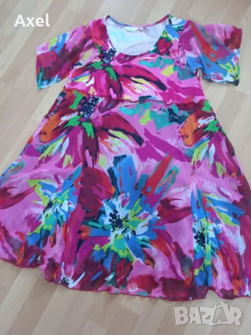 Красива лятна рокля 2 - 3 ХЛ, снимка 4 - Рокли - 50895515