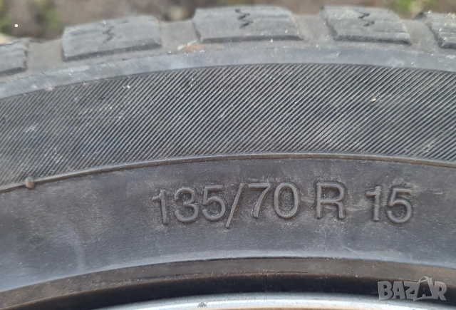 Оригинални железни джанти със гуми Continental 15 цола за Smart, снимка 3 - Гуми и джанти - 53668820