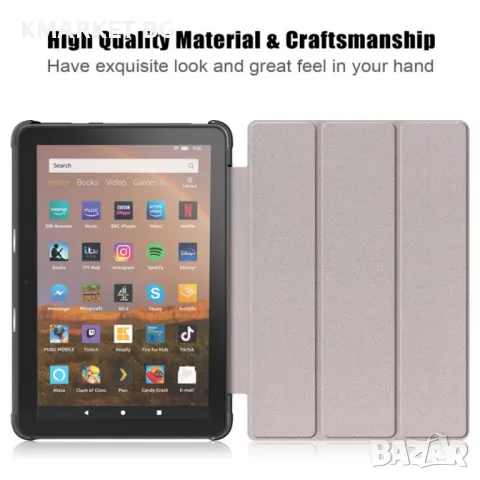 Amazon Fire HD 8/8 Plus (2020) Кожен Калъф и Стилус, снимка 11 - Калъфи, кейсове - 49059678