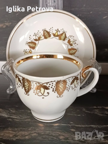 Руски сервиз - Златна дантела, снимка 7 - Антикварни и старинни предмети - 54167025