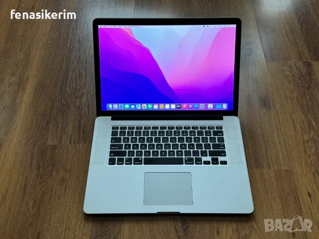 15.4' Retina Core i7 Apple MacBook Pro Mid 2015 (DG) 16GB RAM/256GB SSD/Radeon R9/Бат 90 цик. 8ч., снимка 1 - Лаптопи за работа - 49353118