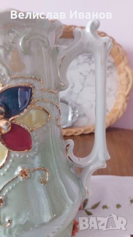 Стар порцеланов чайник Rococo, снимка 8 - Антикварни и старинни предмети - 45120191