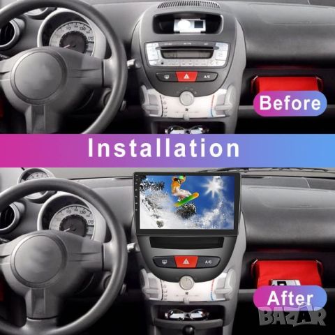 Мултимедия, навигация, за Toyota Aygo, PEUGEOT 107, Citroen C1, Android, двоен дин, плеър, Андроид, снимка 3 - Аксесоари и консумативи - 45514540