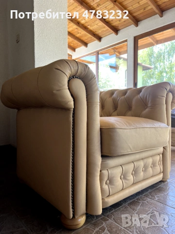 Комплект холна гарнитура еко кожа; Диван тройка, диван двойка, фотьойл, снимка 2 - Дивани и мека мебел - 54037990